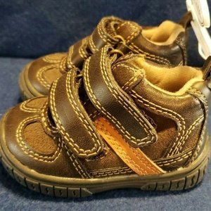 Koala Kids Brown Infant Shoe Size 2 Hook & Loop